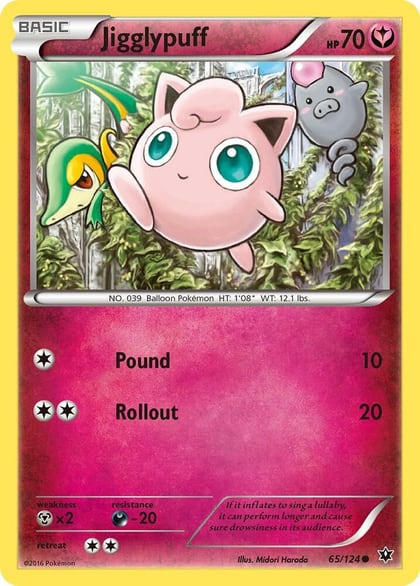 Jigglypuff, XY - Fates Collide 65/124