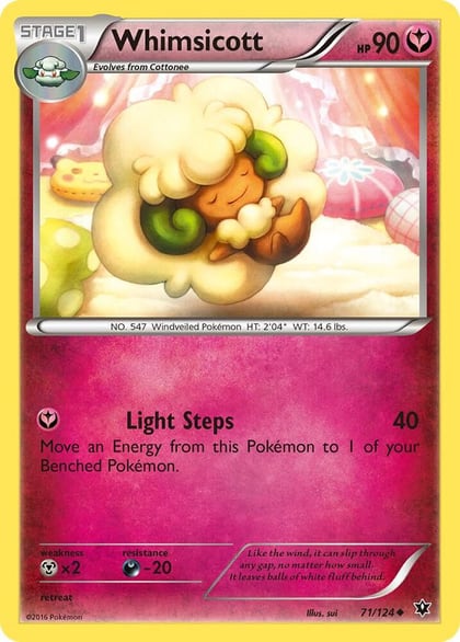 Whimsicott, XY - Fates Collide 71/124