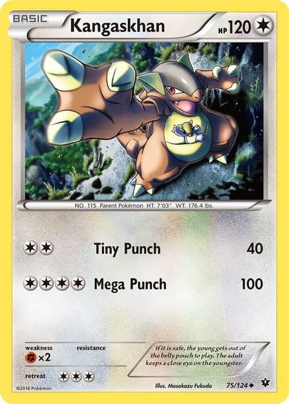 Kangaskhan, XY - Fates Collide 75/124