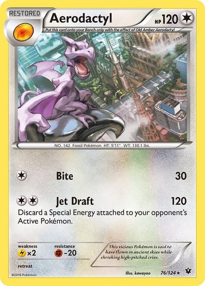 Aerodactyl, XY - Fates Collide 76/124