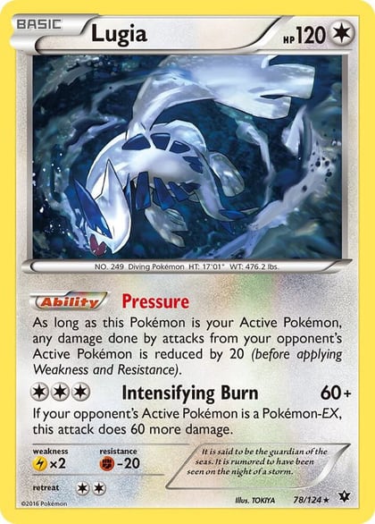 Lugia, XY - Fates Collide 78/124