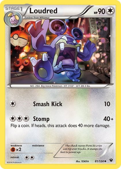 Loudred, XY - Fates Collide 81/124