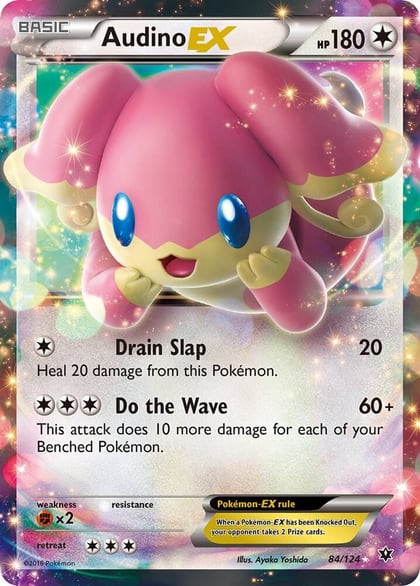 Audino EX, XY - Fates Collide 84/124