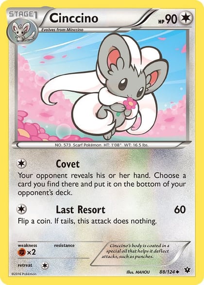 Cinccino (88), XY - Fates Collide 88/124