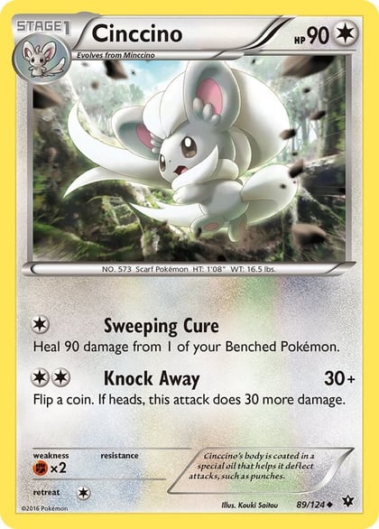 Cinccino (89), XY - Fates Collide 89/124