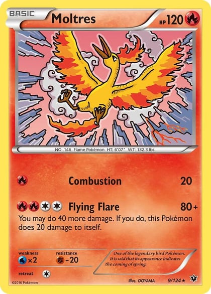Moltres, XY - Fates Collide 9/124