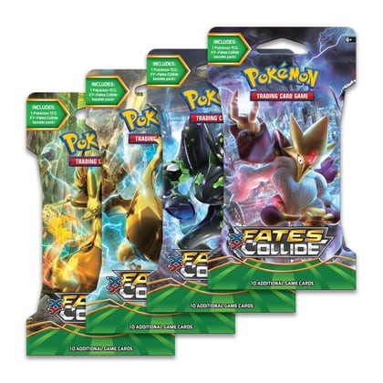 Fates Collide Sleeved Booster Pack Art Bundle [Set of 4], XY - Fates Collide P276598