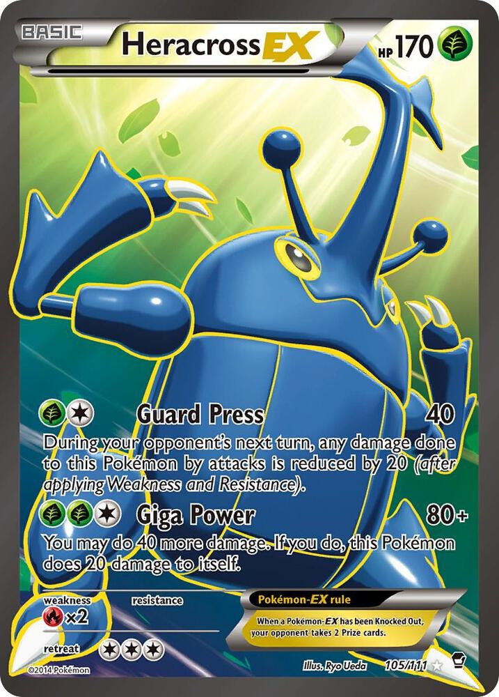 Heracross EX (105 Full Art), XY - Furious Fists 105/111
