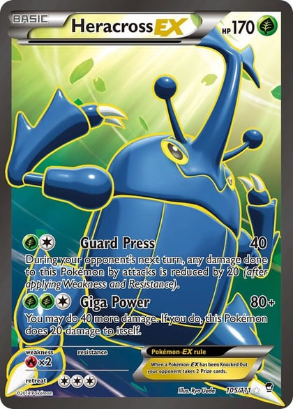 Heracross EX (105 Full Art), XY - Furious Fists 105/111