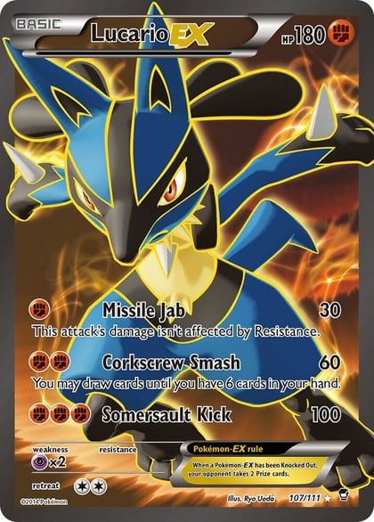 Lucario EX (107 Full Art), XY - Furious Fists 107/111