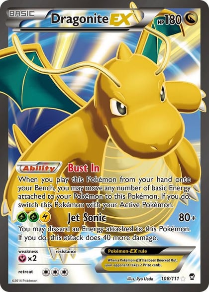 Dragonite EX (108 Full Art), XY - Furious Fists 108/111