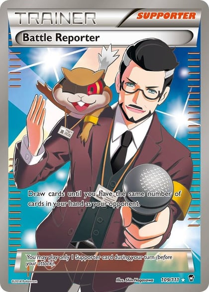 Battle Reporter (109 Full Art), XY - Furious Fists 109/111