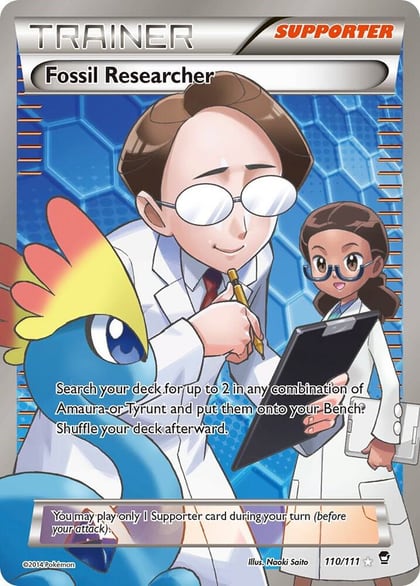 Fossil Researcher (110 Full Art), XY - Furious Fists 110/111