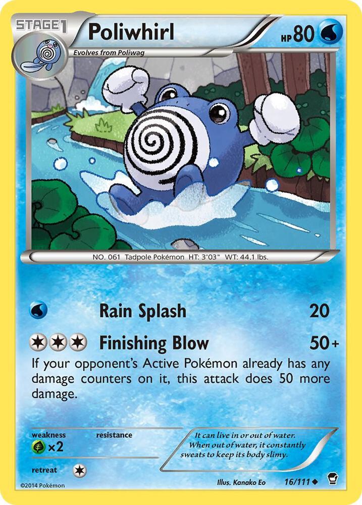 Poliwhirl, XY - Furious Fists 16/111