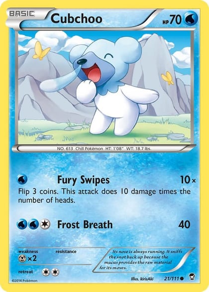 Cubchoo, XY - Furious Fists 21/111