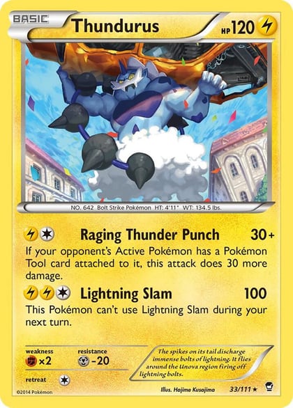 Thundurus, XY - Furious Fists 33/111