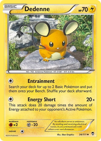 Dedenne, XY - Furious Fists 34/111