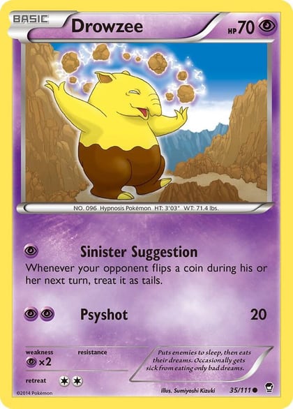 Drowzee, XY - Furious Fists 35/111