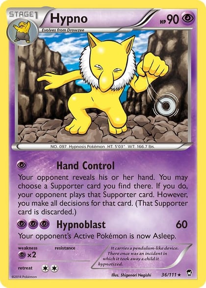 Hypno, XY - Furious Fists 36/111