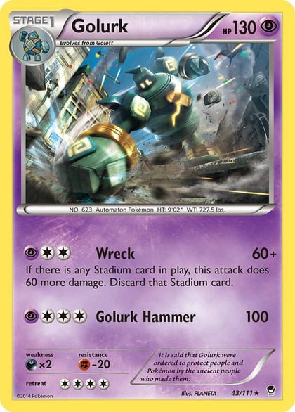 Golurk, XY - Furious Fists 43/111