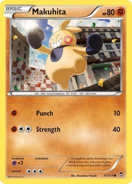 Makuhita, XY - Furious Fists 51/111