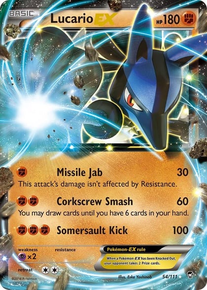 Lucario EX, XY - Furious Fists 54/111