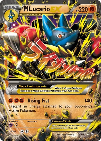 M Lucario EX, XY - Furious Fists 55/111