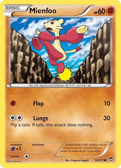 Mienfoo, XY - Furious Fists 56/111