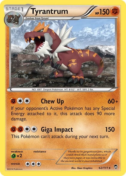 Tyrantrum, XY - Furious Fists 62/111
