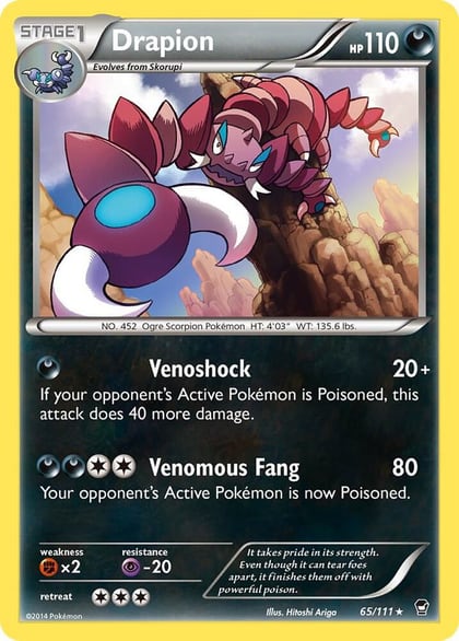 Drapion, XY - Furious Fists 65/111