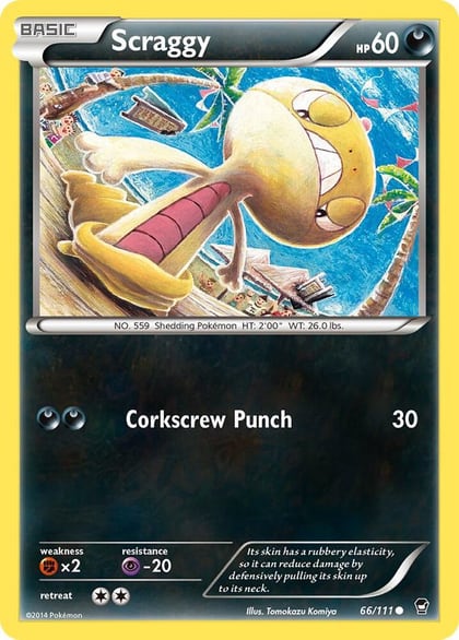 Scraggy, XY - Furious Fists 66/111