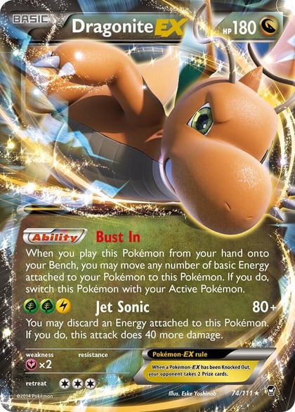 Dragonite EX, XY - Furious Fists 74/111