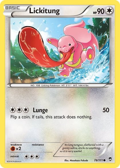 Lickitung, XY - Furious Fists 78/111