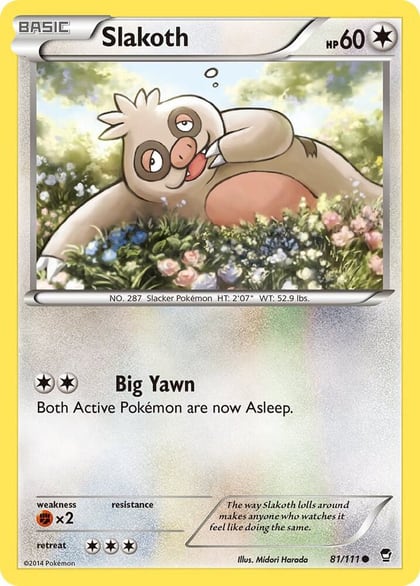 Slakoth, XY - Furious Fists 81/111