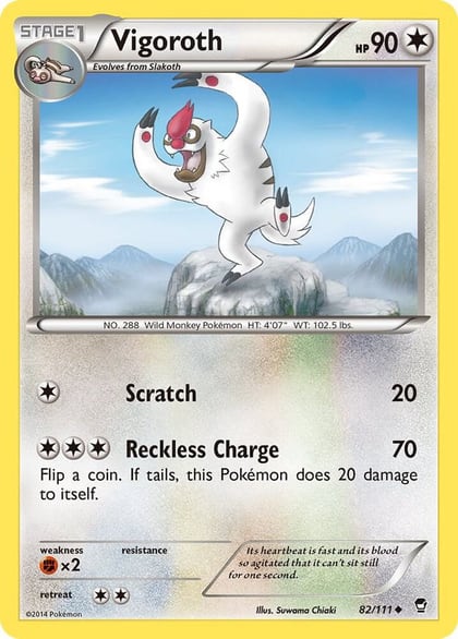Vigoroth, XY - Furious Fists 82/111
