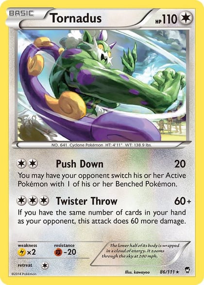 Tornadus, XY - Furious Fists 86/111