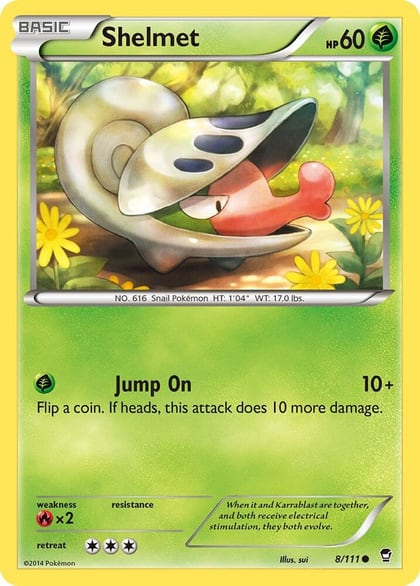 Shelmet, XY - Furious Fists 8/111