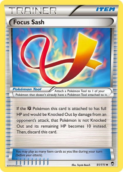 Focus Sash, XY - Furious Fists 91/111