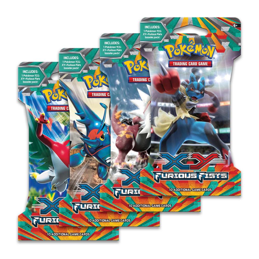 Furious Fists Sleeved Booster Pack Art Bundle [Set of 4], XY - Furious Fists P276591