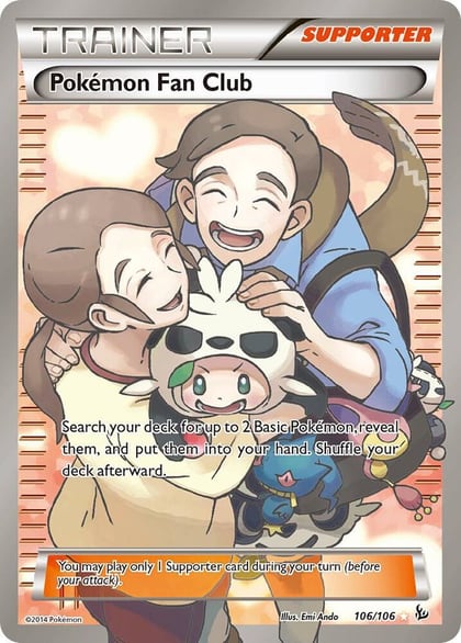 Pokemon Fan Club (106 Full Art), XY - Flashfire 106/106