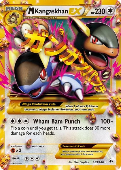 M Kangaskhan EX (109 Secret Rare), XY - Flashfire 109/106