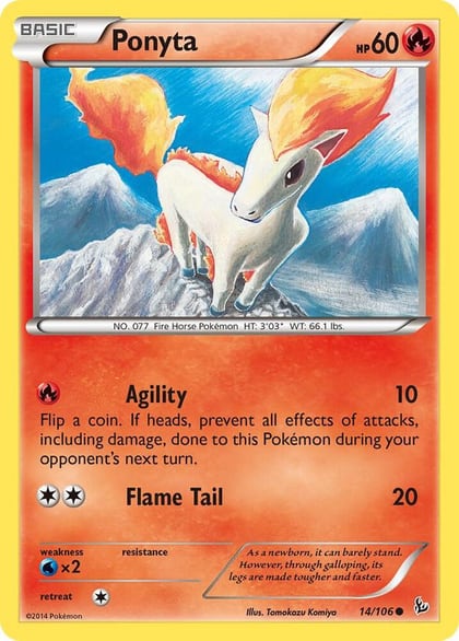 Ponyta, XY - Flashfire 14/106