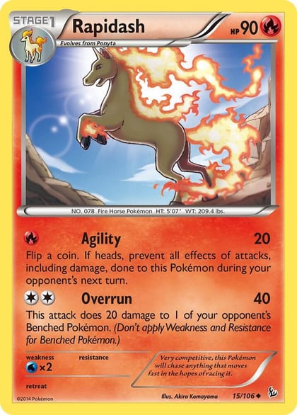 Rapidash, XY - Flashfire 15/106