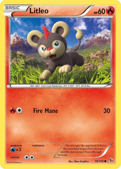 Litleo (19), XY - Flashfire 19/106