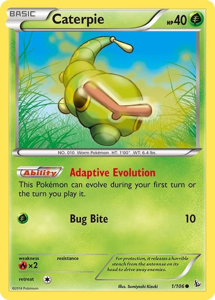 Caterpie, XY - Flashfire 1/106
