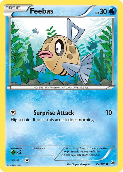 Feebas, XY - Flashfire 22/106