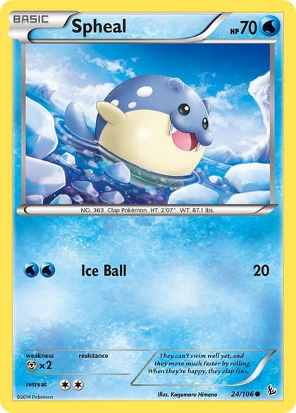 Spheal, XY - Flashfire 24/106