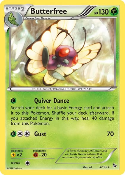 Butterfree, XY - Flashfire 3/106