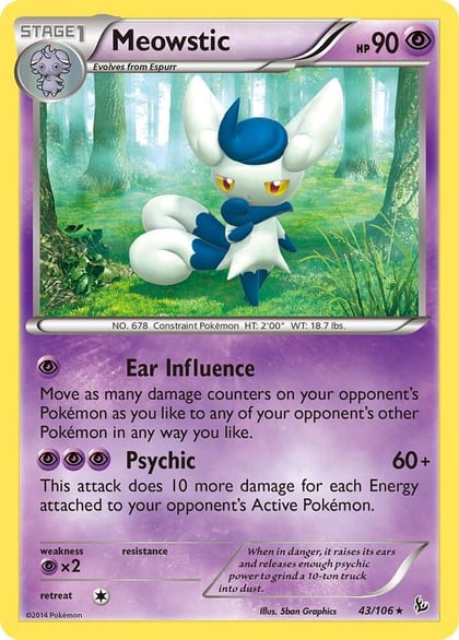 Meowstic, XY - Flashfire 43/106