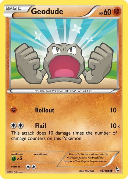 Geodude, XY - Flashfire 45/106